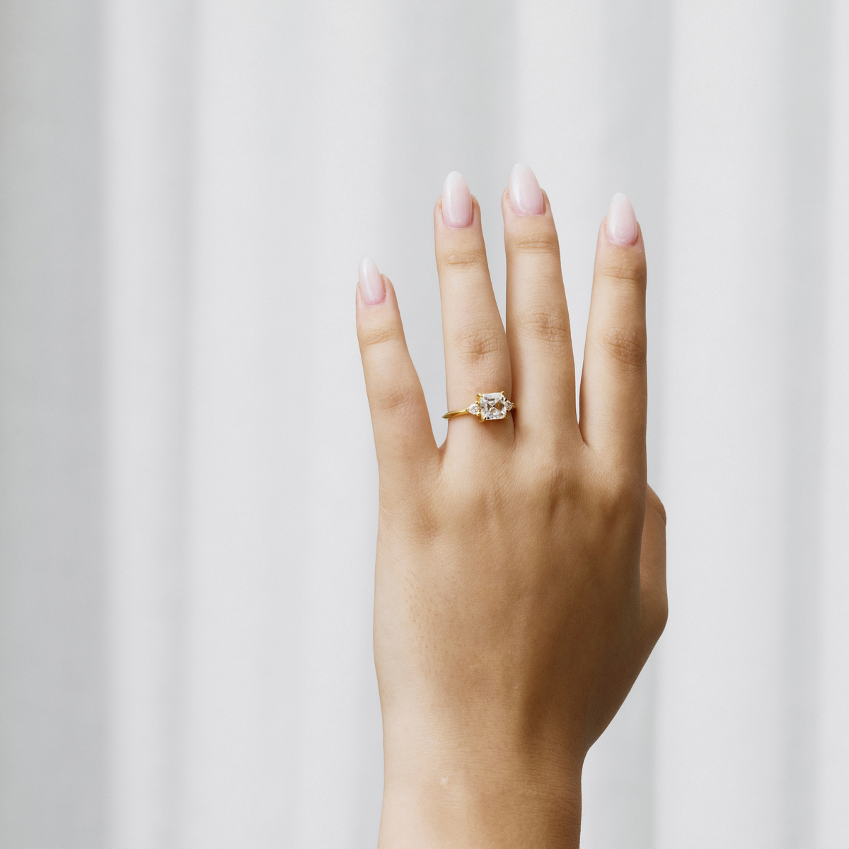 Asscher Trilliant Ring - Cassandra Mamone