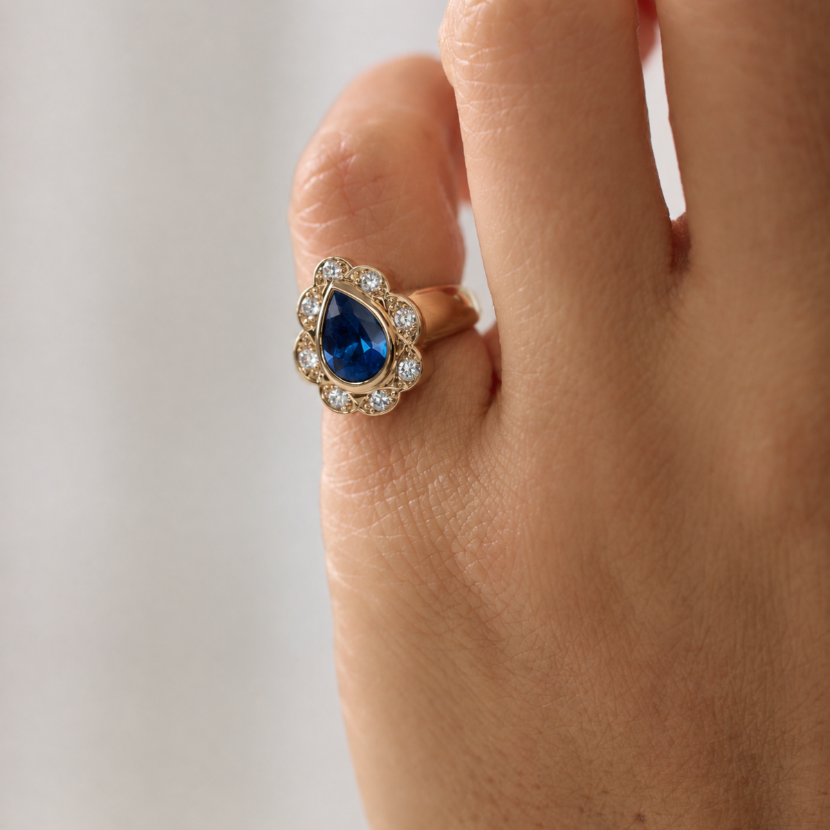 Treasure Gemstone Pinky Ring - Sapphire