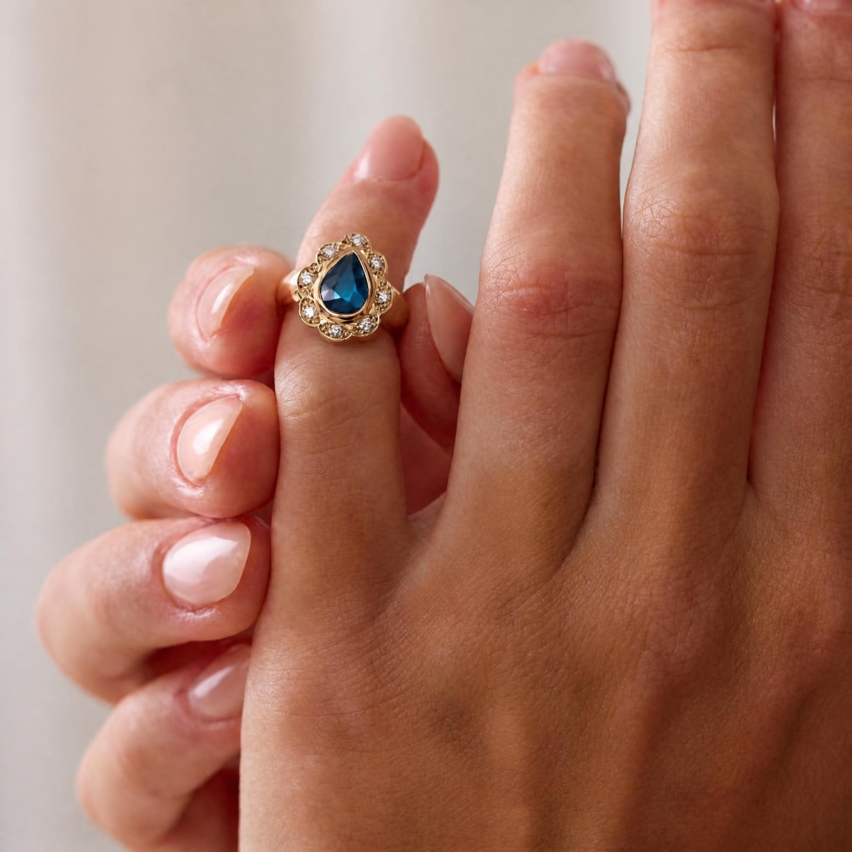Treasure Gemstone Pinky Ring - Topaz