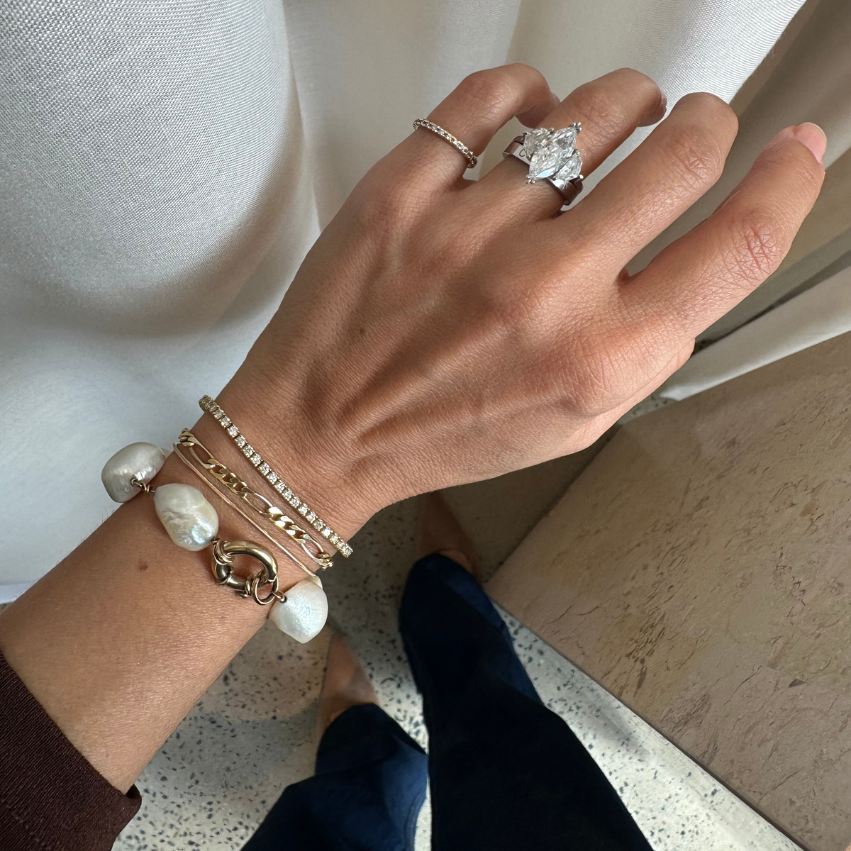 Diamond Tennis Bracelet 0.04ct - Cassandra Mamone
