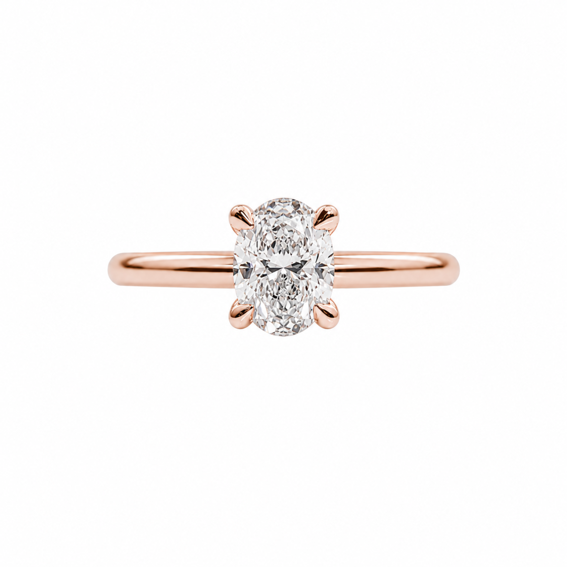 Oval Elegance Engagement Ring