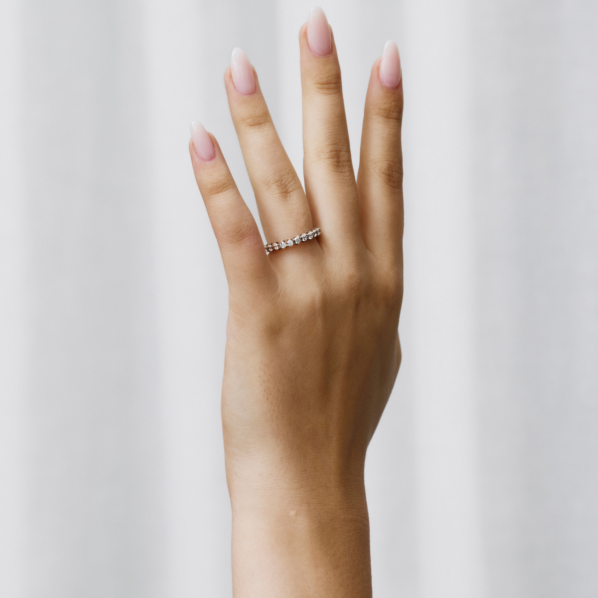 Single Bead Eternity Ring
