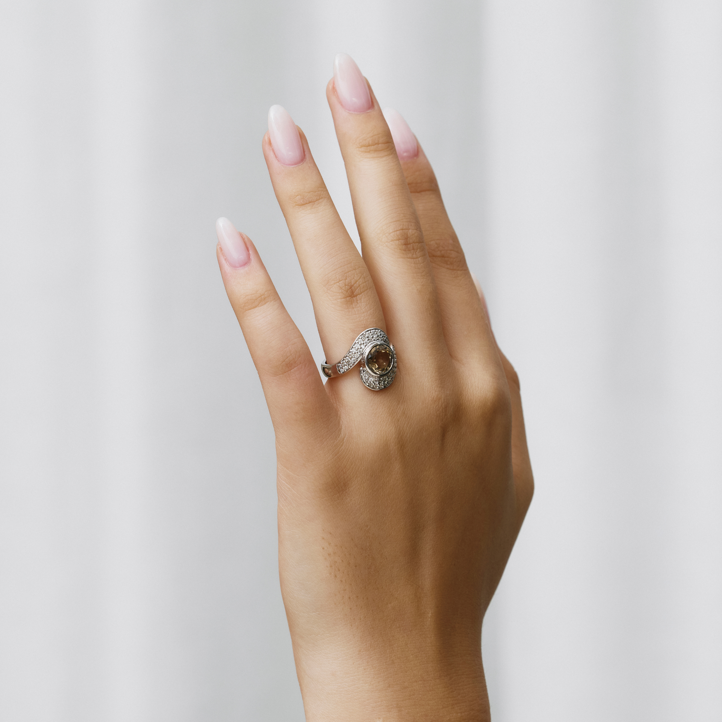 Heat Swirl Engagement Ring - Cassandra Mamone