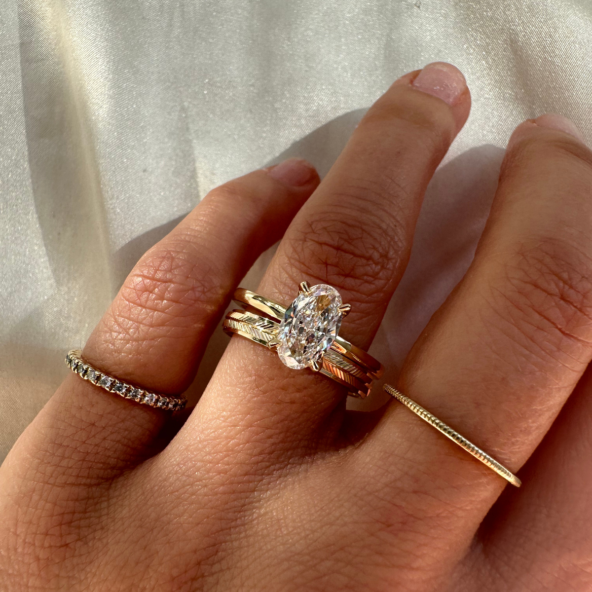 Oval Elegance Engagement Ring