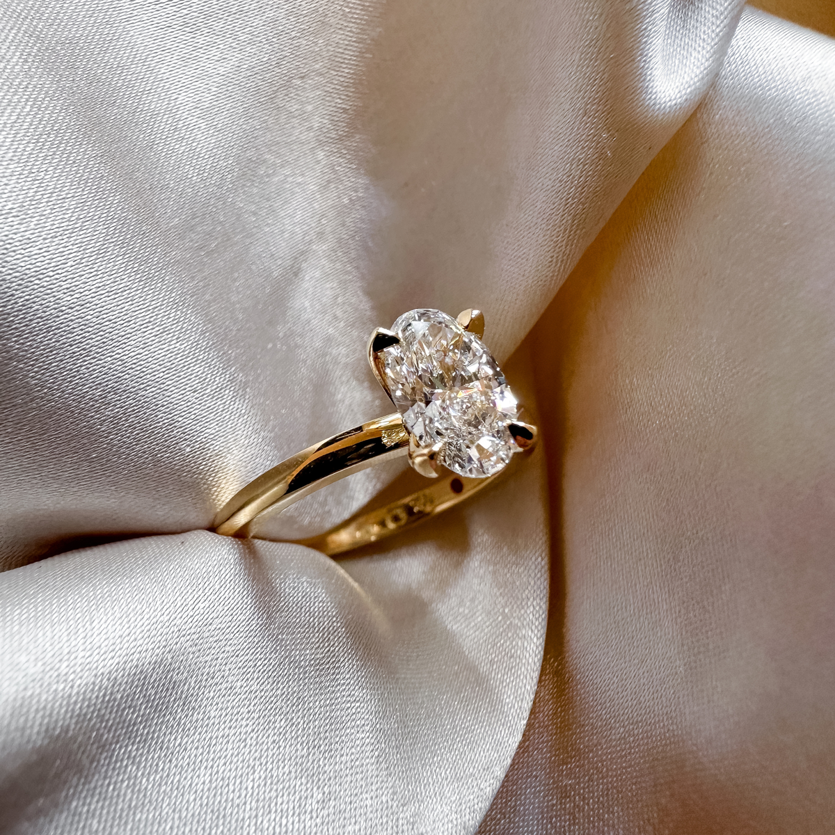 Oval Elegance Engagement Ring