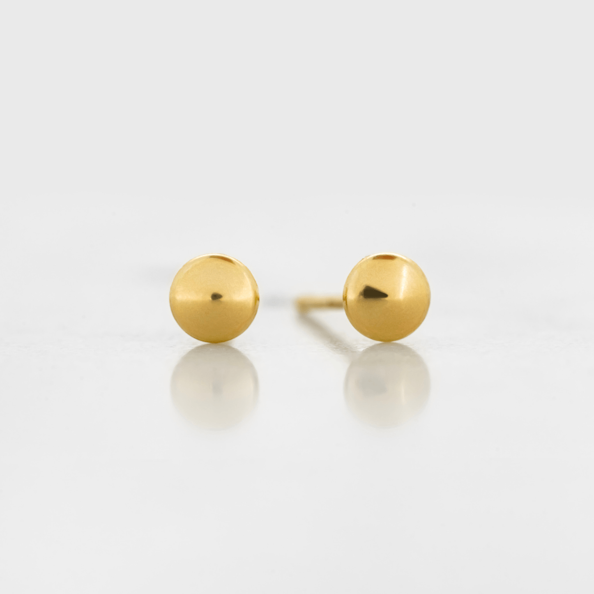 Mini Round Stud Earrings