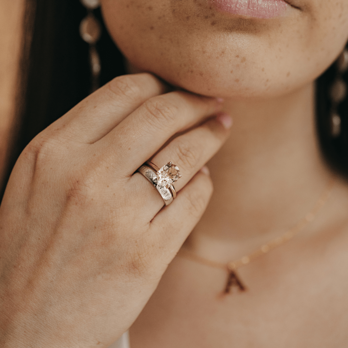Morganite Oval Elegance Ring