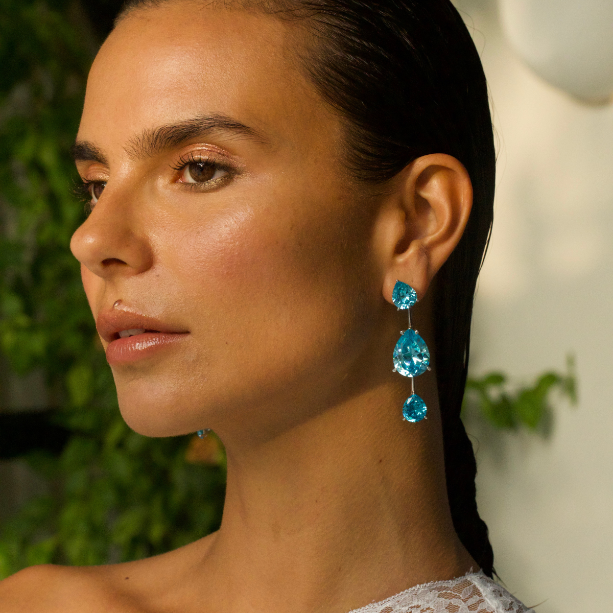 AQUA DROP EARRINGS | RENTAL