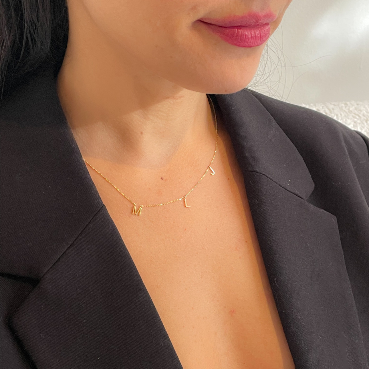 Gold Initial Necklace