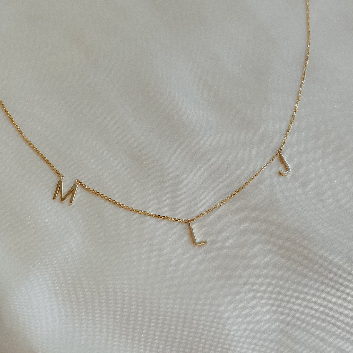 Gold Initial Necklace