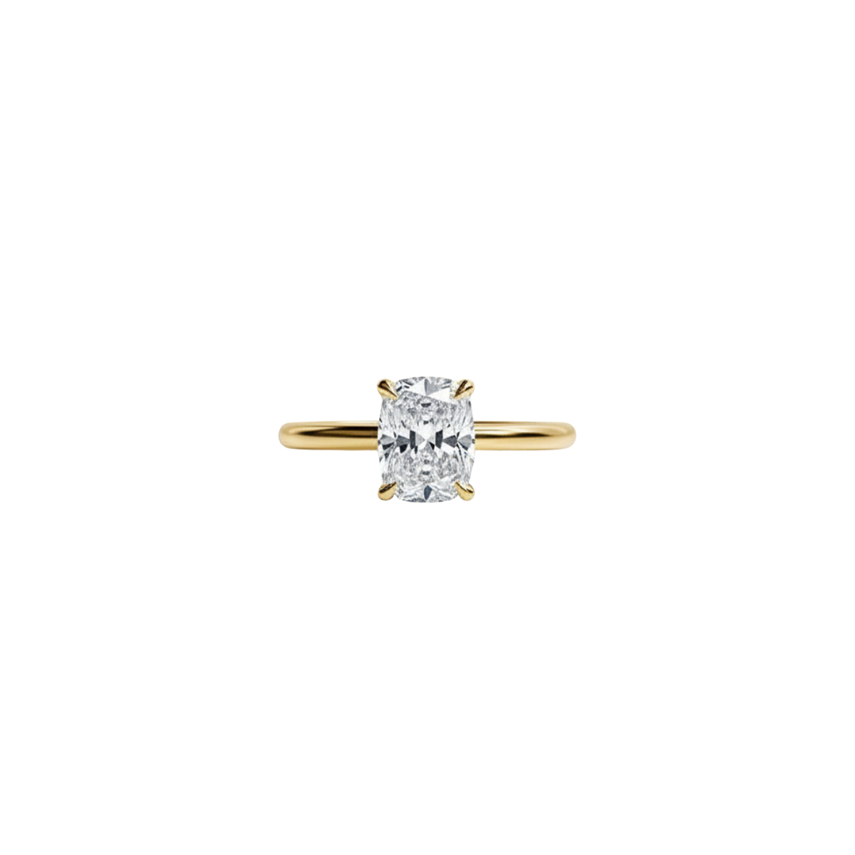 Elongated Cushion Engagement Ring