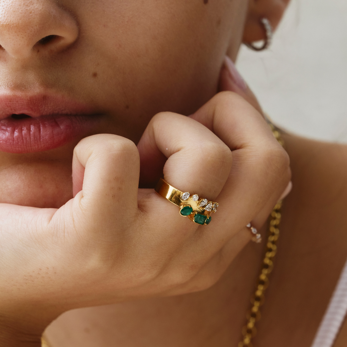 Esmeralda Cluster Ring