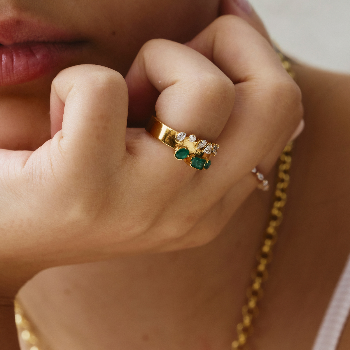 Esmeralda Cluster Ring