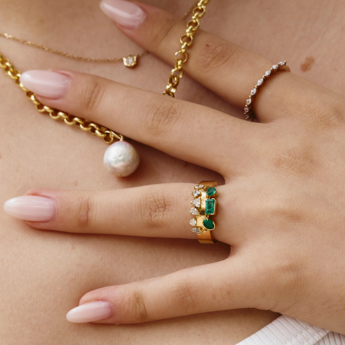 Esmeralda Cluster Ring