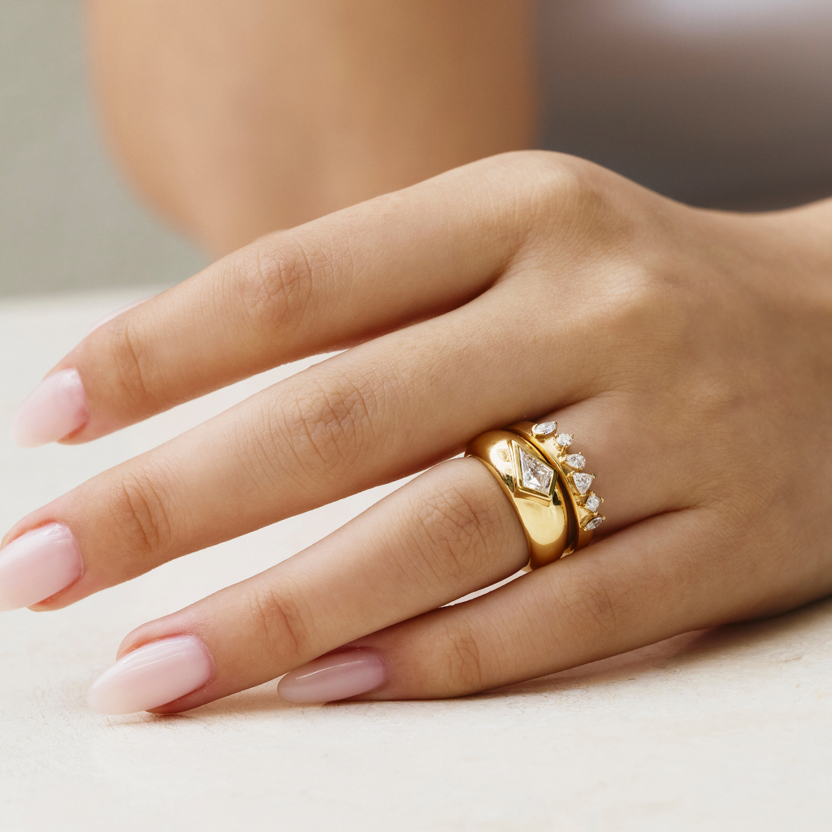 Lusso Diamond Dome Ring