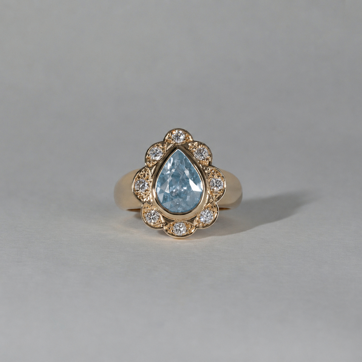 Treasure Gemstone Pinky Ring - Aquamarine