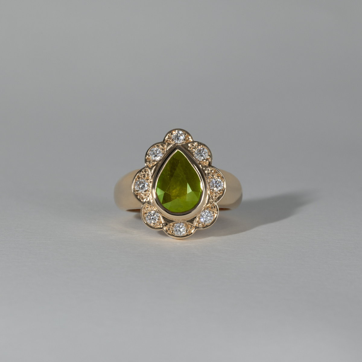 Treasure Gemstone Pinky Ring - Peridot