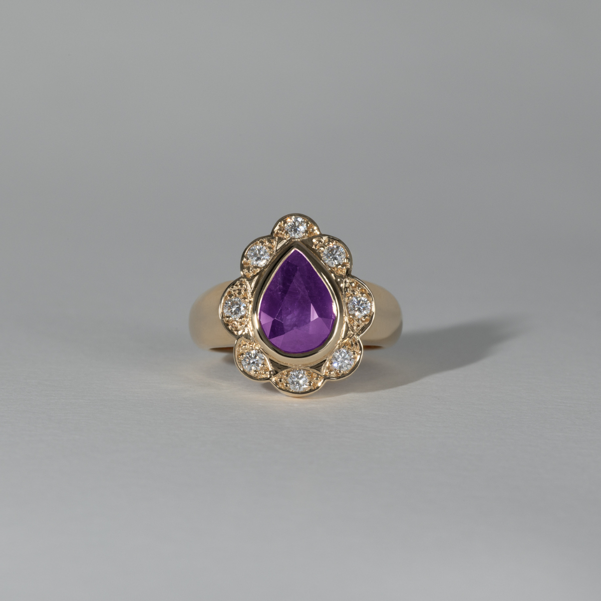 Treasure Gemstone Pinky Ring - Amethyst