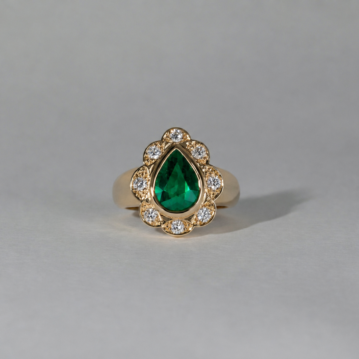 Treasure Gemstone Pinky Ring - Emerald