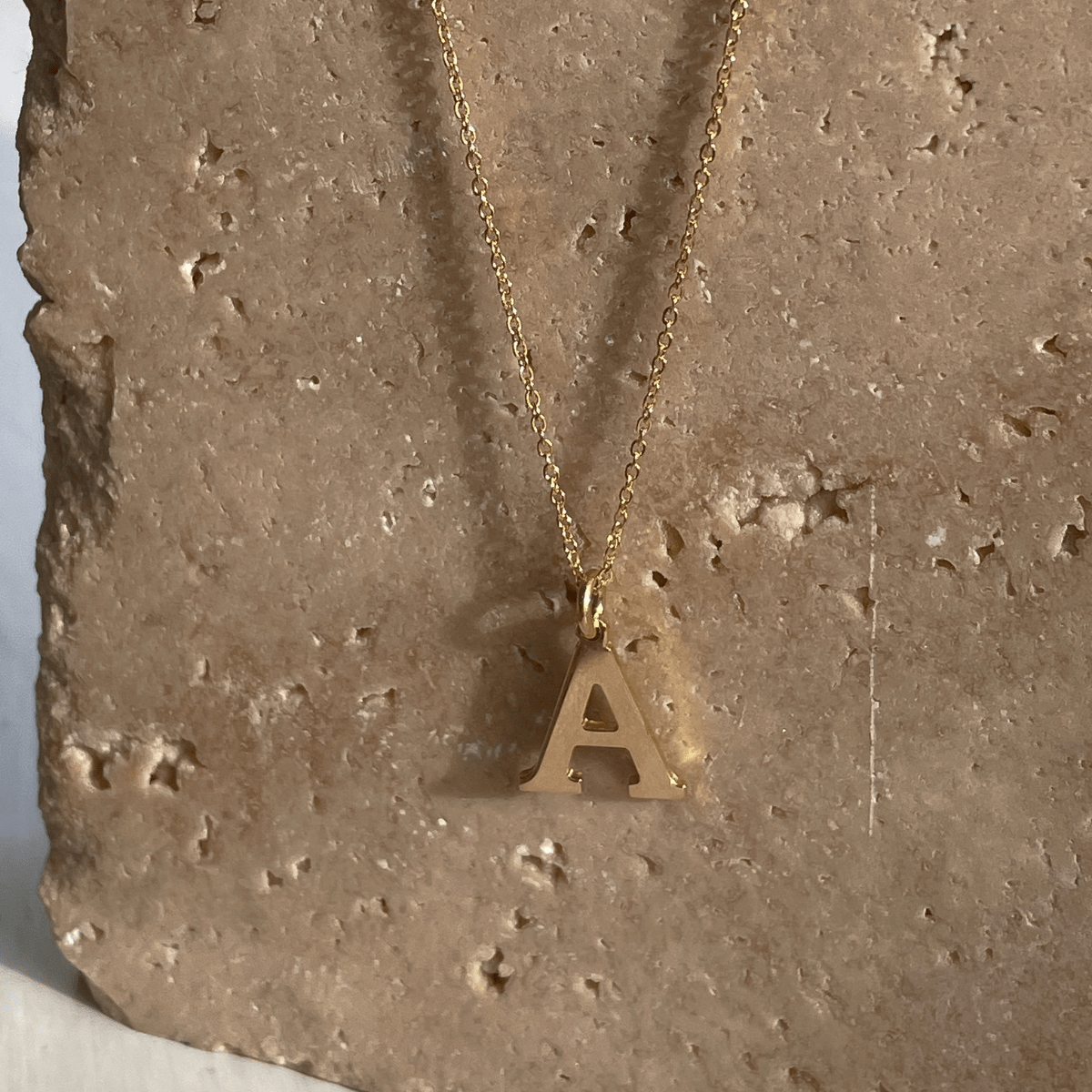 Gold Initial Necklace - Ready To Ship