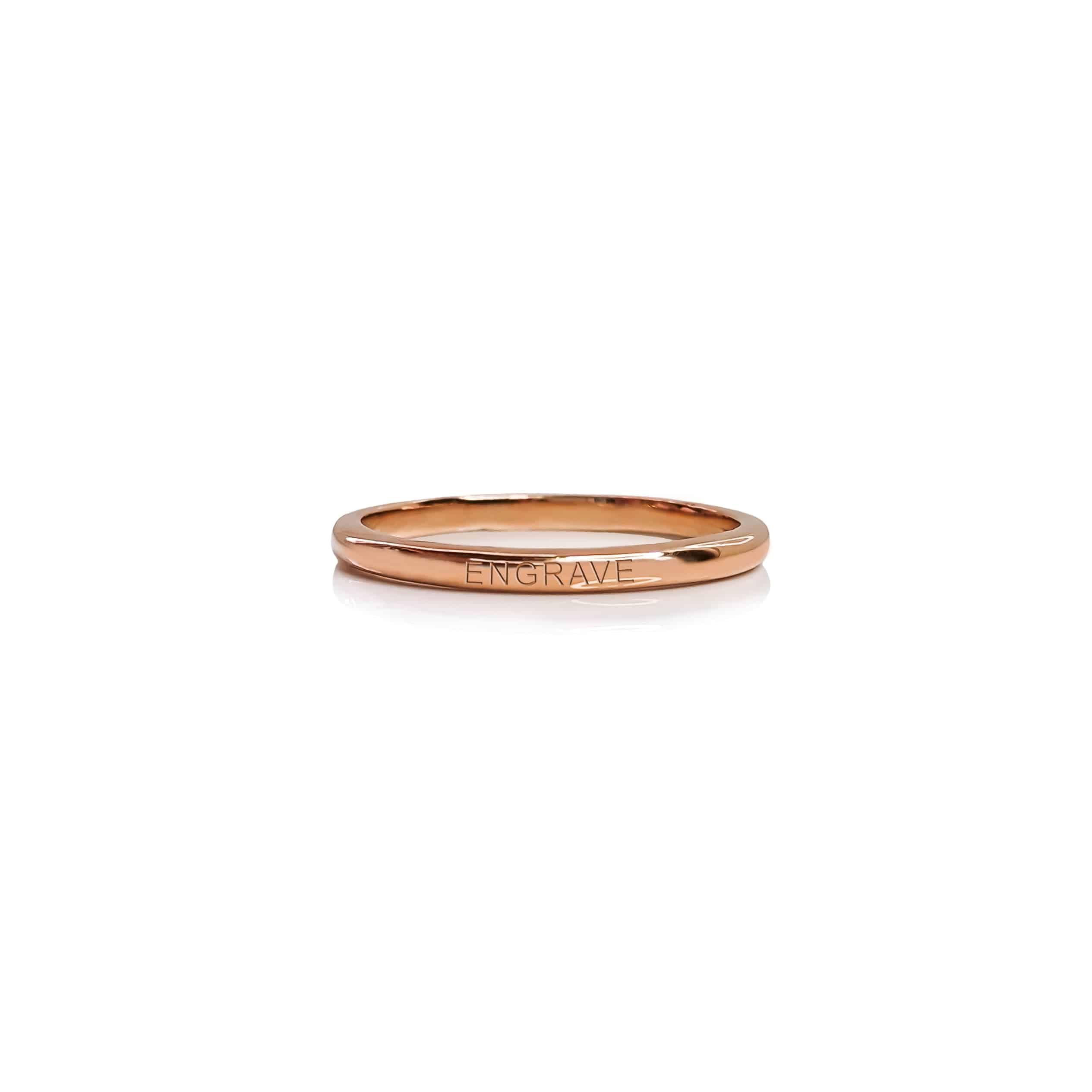 Memory Ring - 2mm Half Round