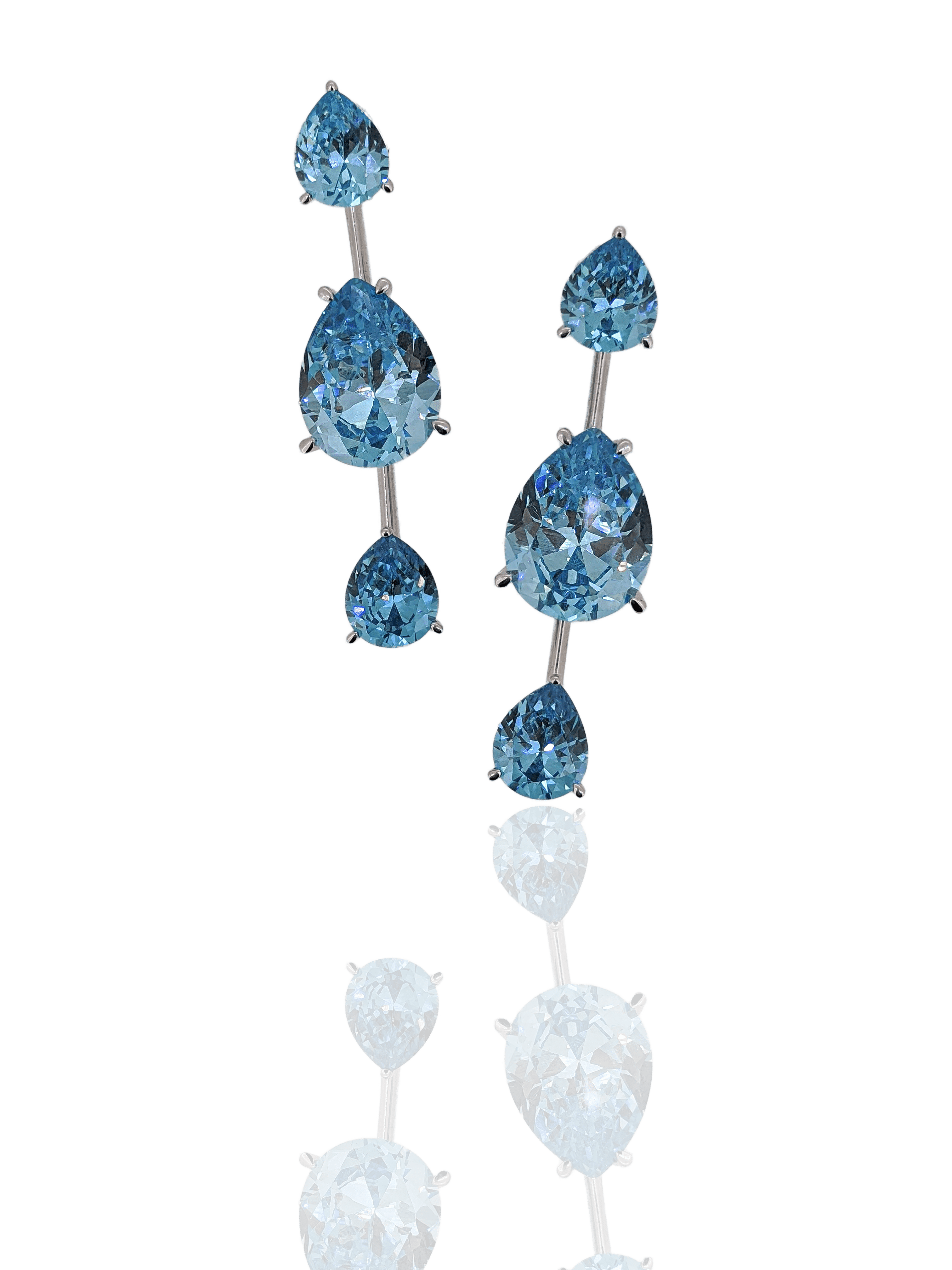 Aqua Drop Earrings