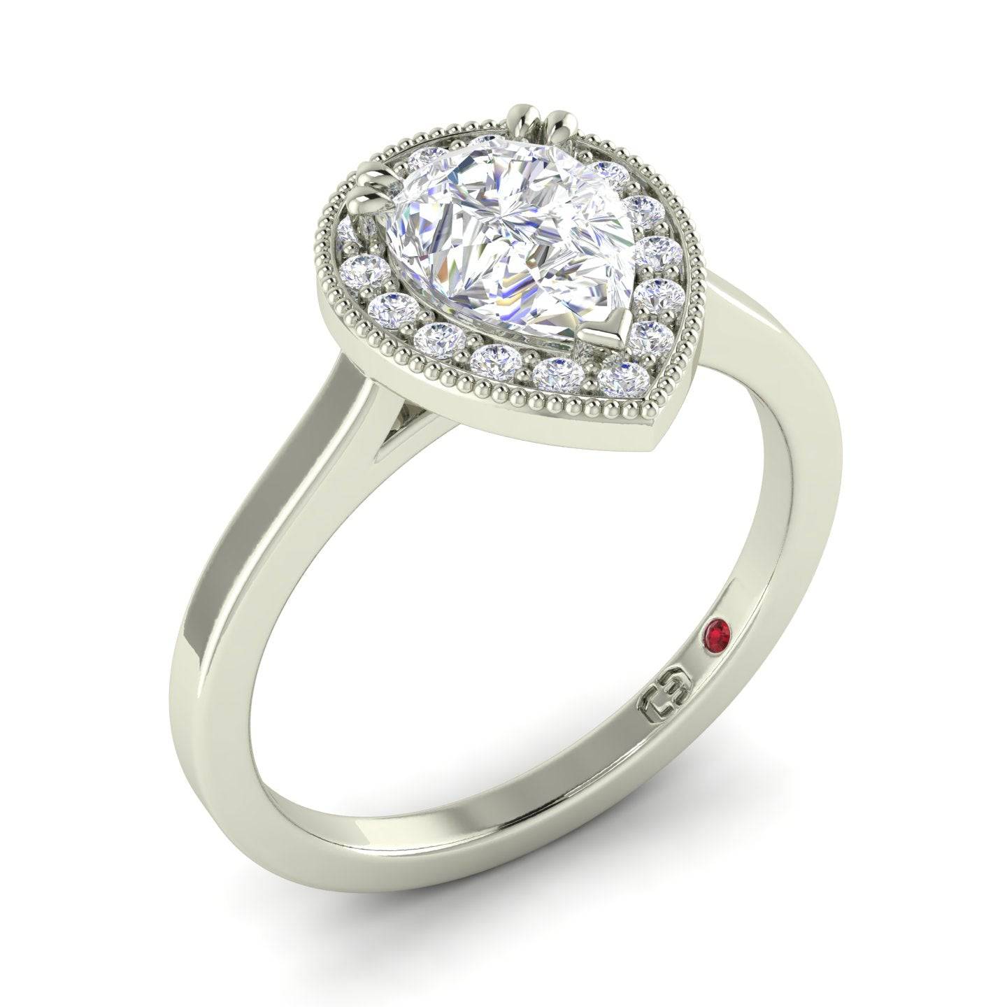 Pear Diamond Engagement Ring