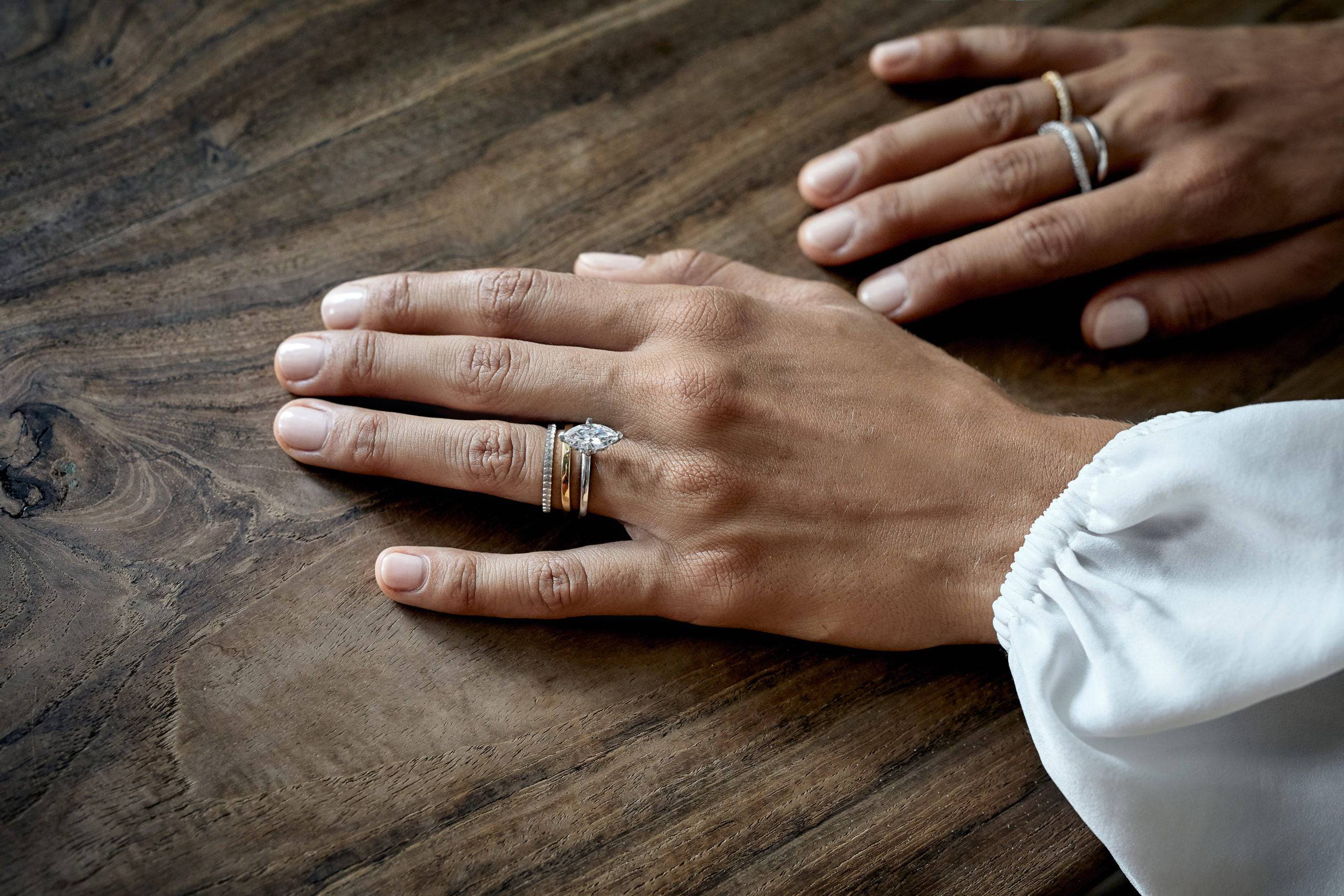 Marquise Tulip Engagement Ring