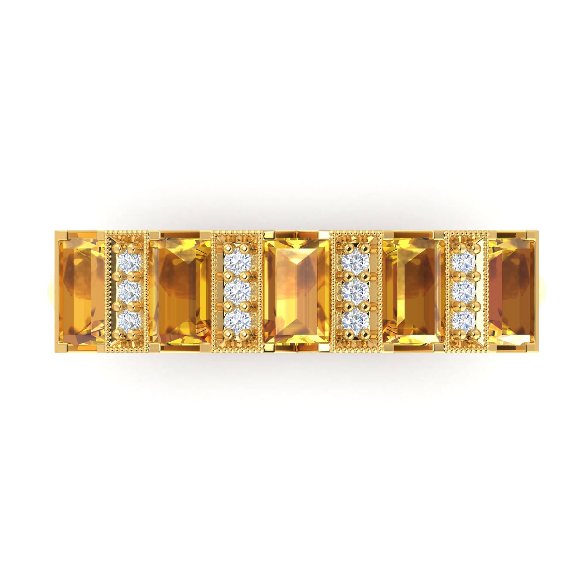 Classic Eternity Yellow Sapphire Ring