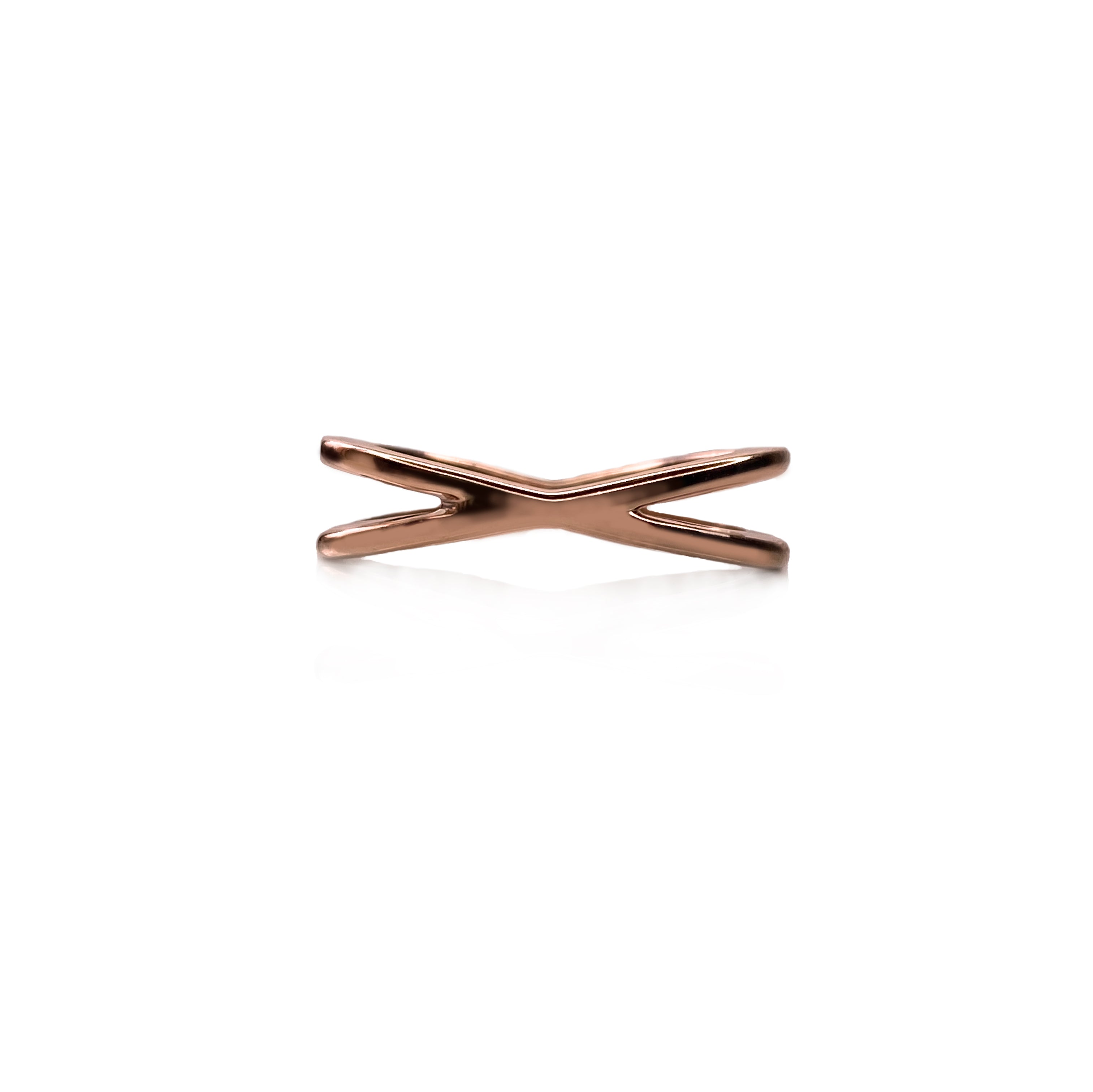 DOUBLE DIAMOND CROSSOVER RING