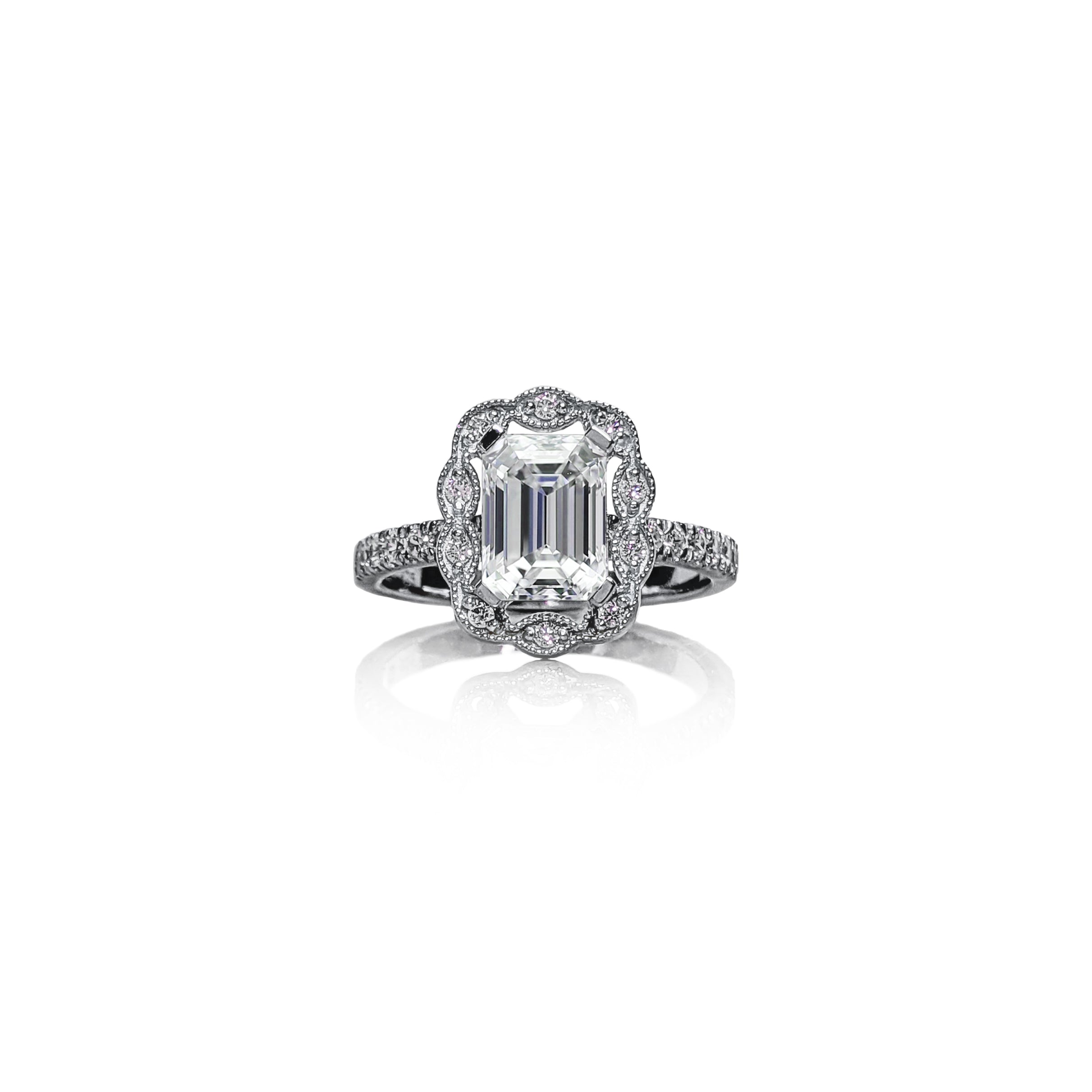 Emerald Leaf Ring