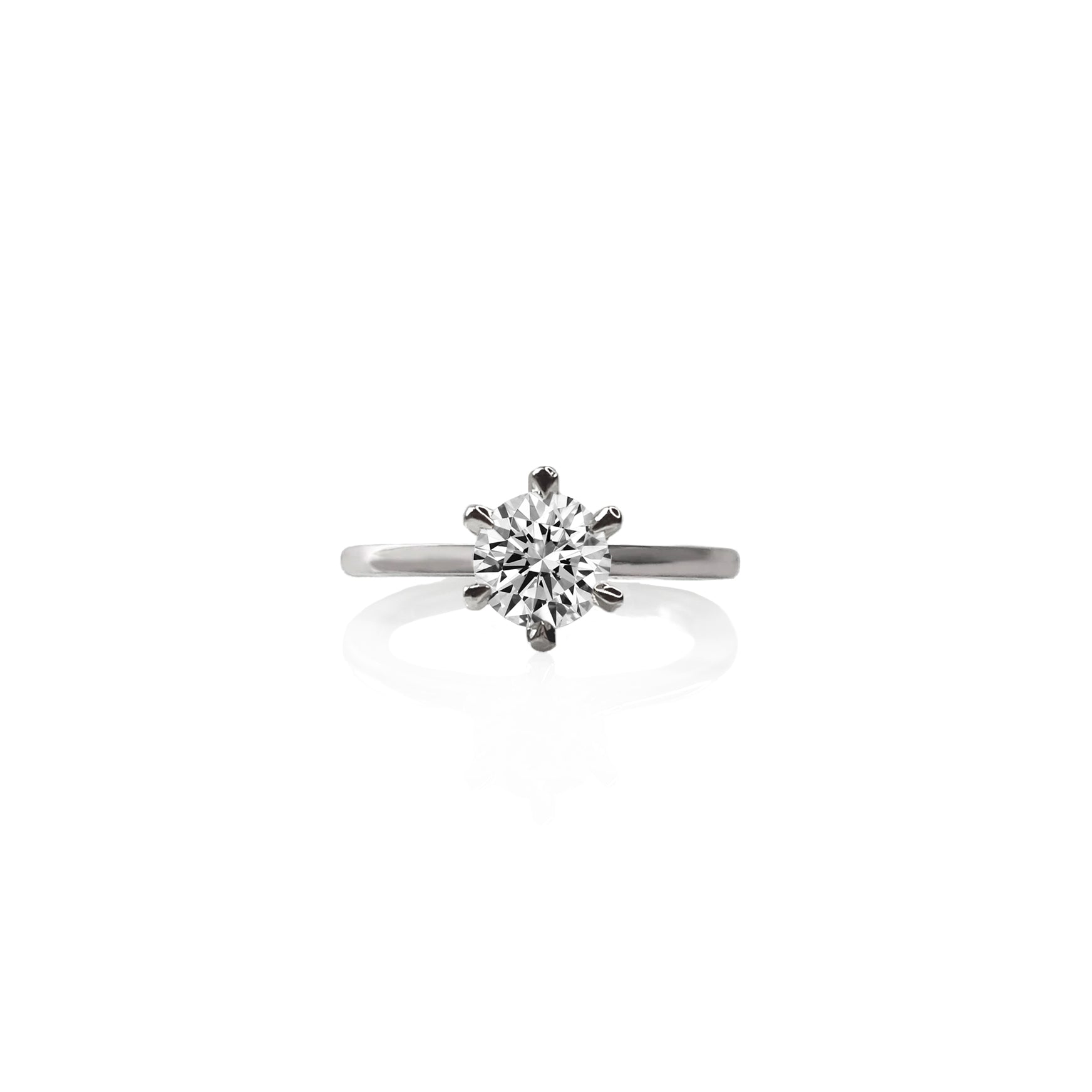 Gigi Round Brilliant Engagement Ring - Cassandra Mamone