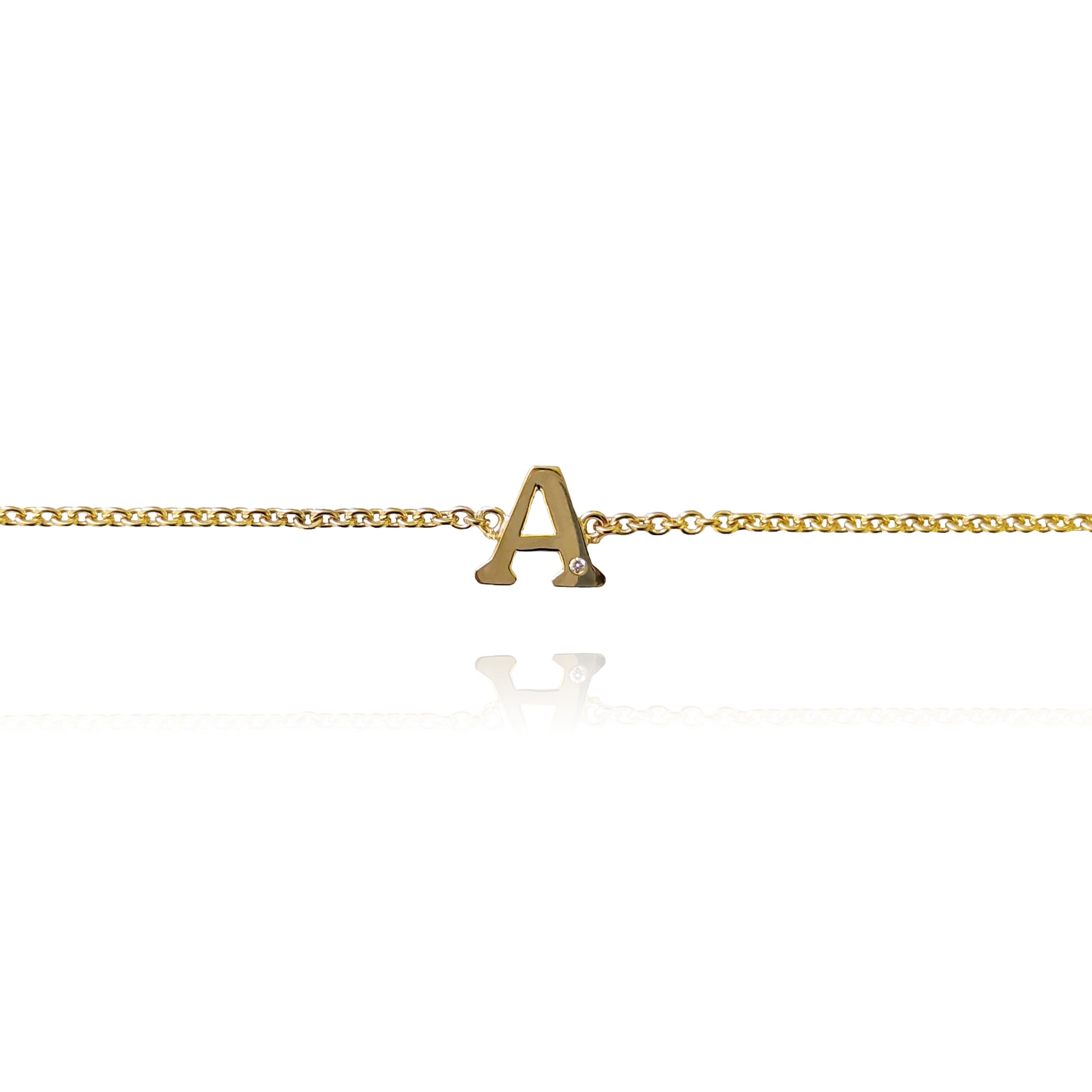 Gold Initial Bracelet