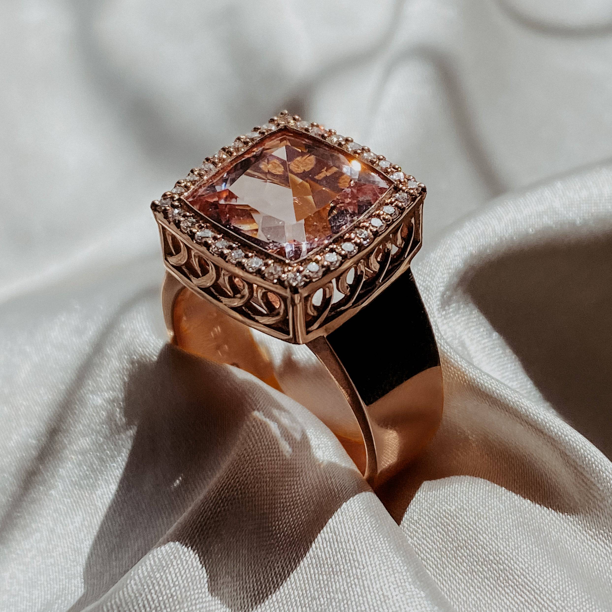 Morganite Dress Ring