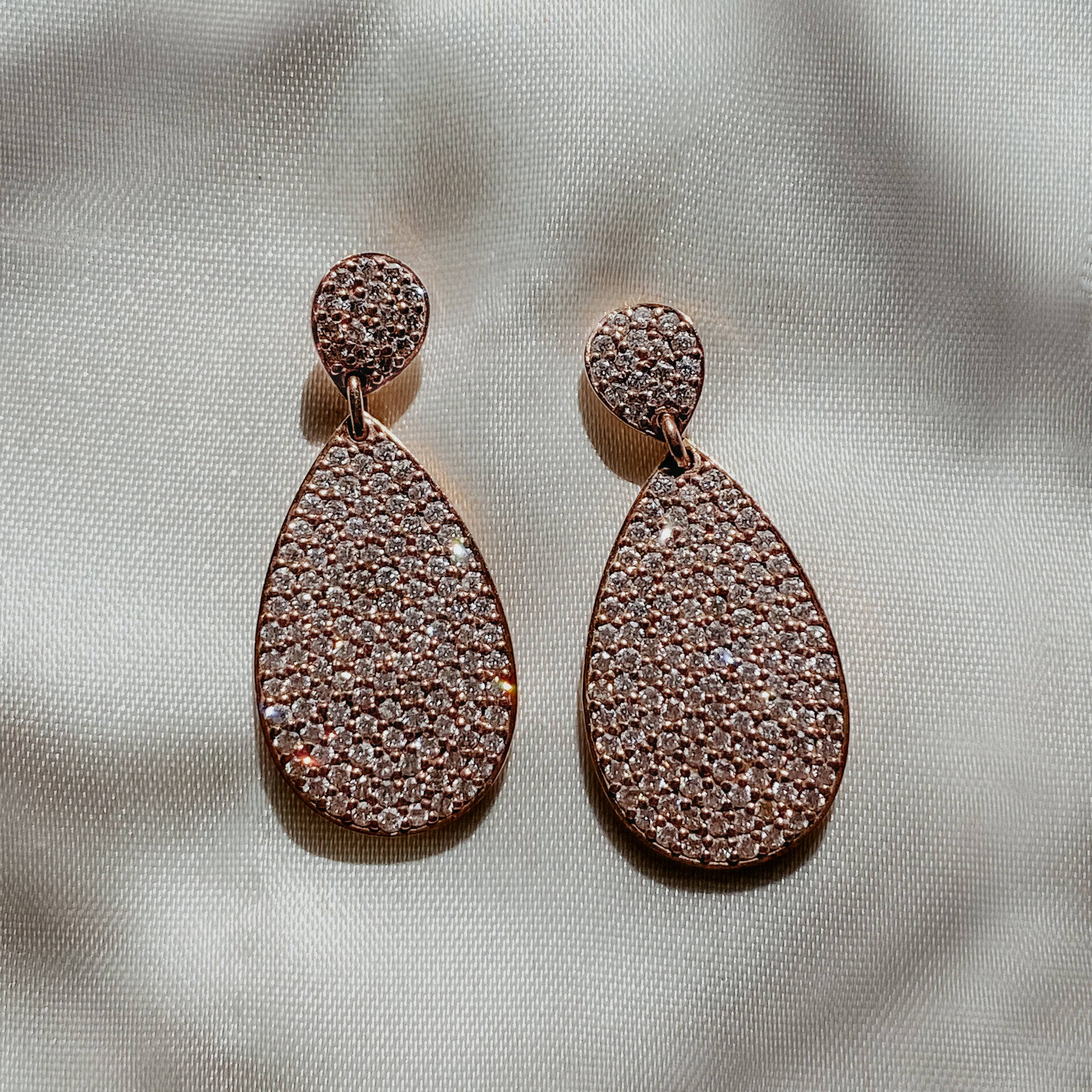 Amalfi Bride Earrings - Ready To Ship