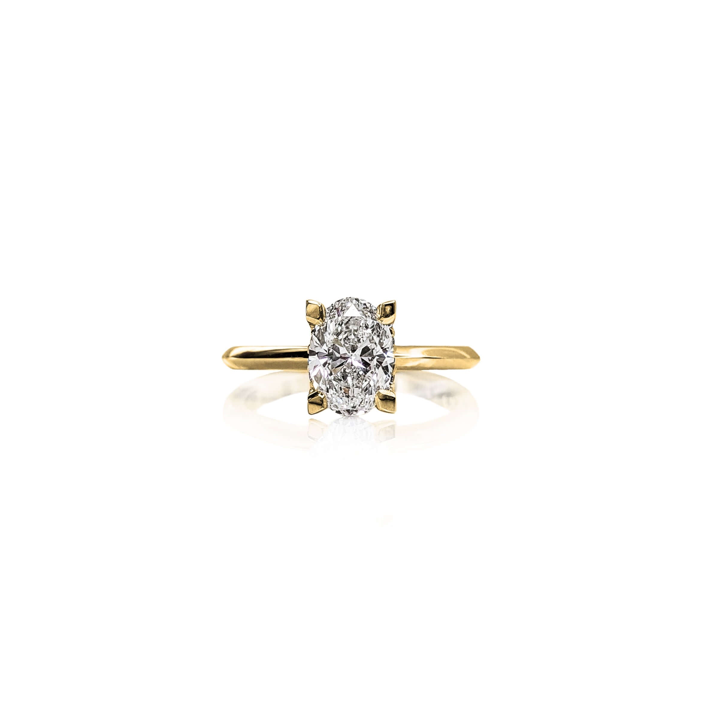 Oval Elegance Engagement Ring - Cassandra Mamone