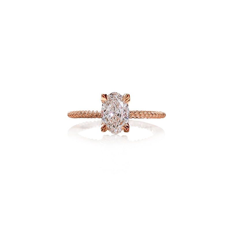 Oval Perlina Engagement Ring