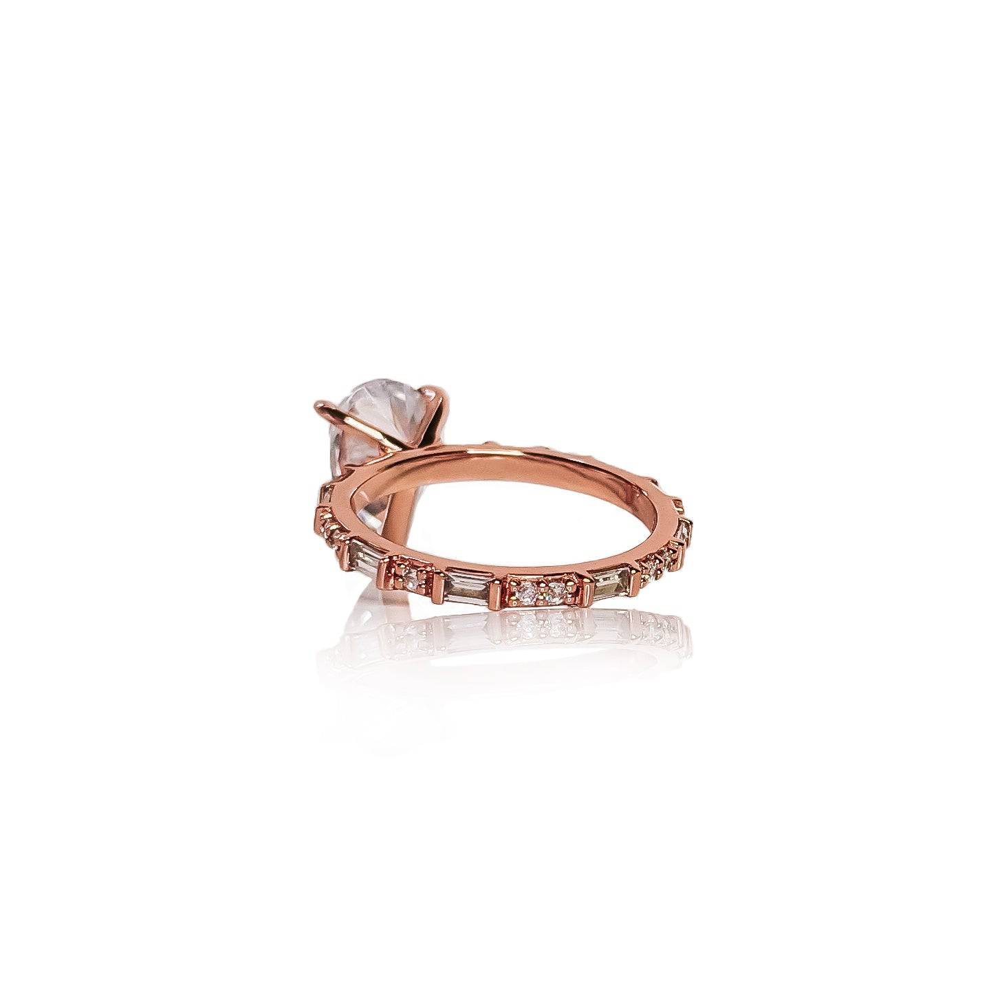 Baguette Pear Diamond Ring - Cassandra Mamone