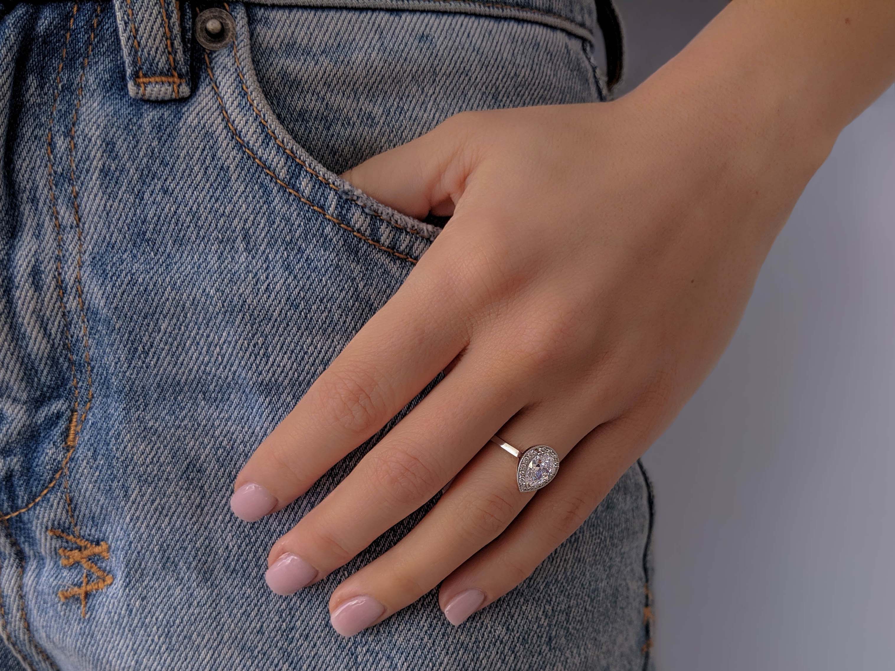 Pear Diamond Engagement Ring