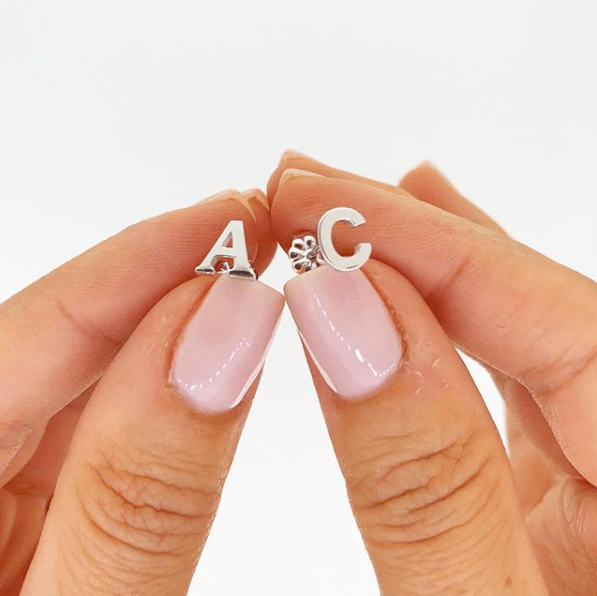 Initial Earrings