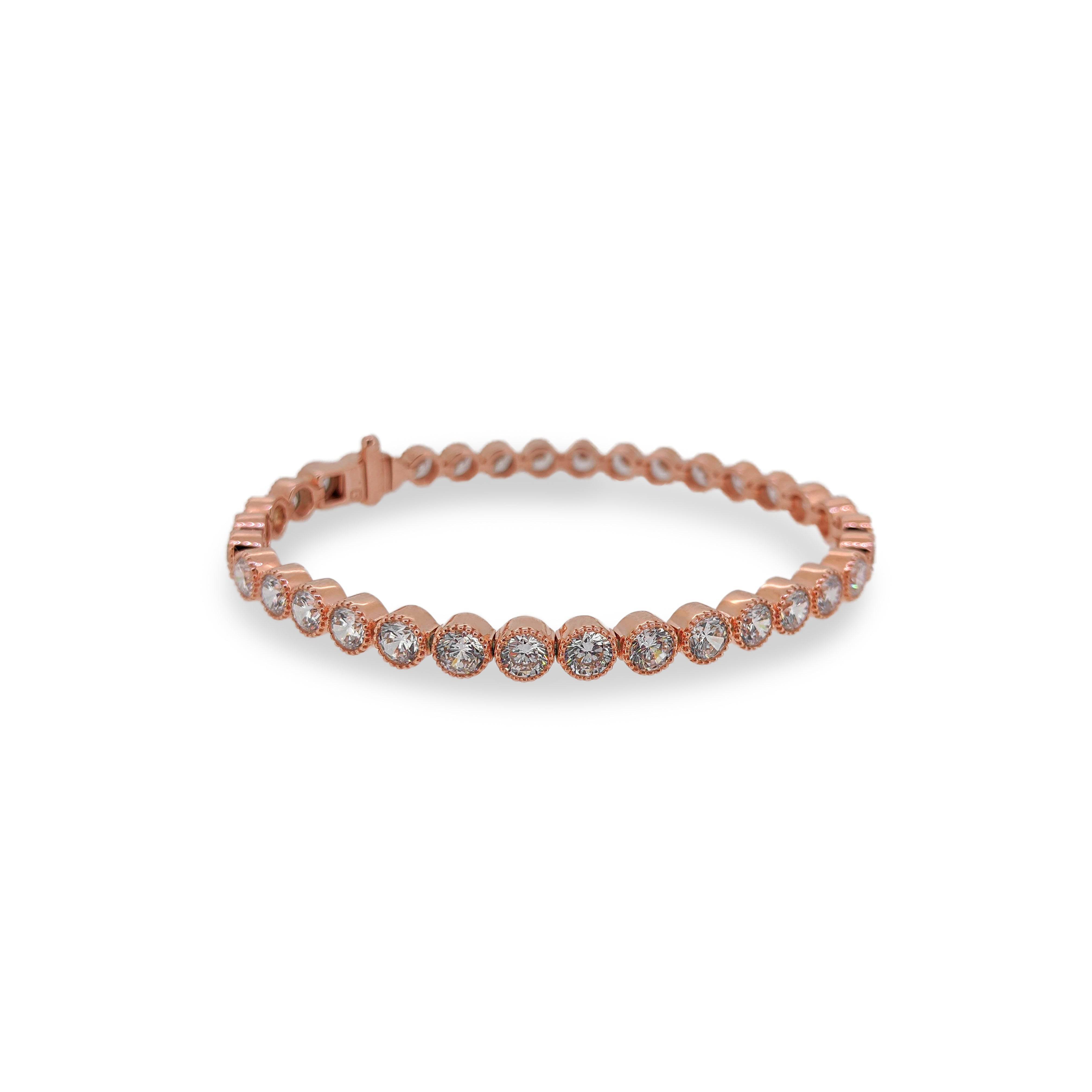 Bezel Set Tennis Bracelet