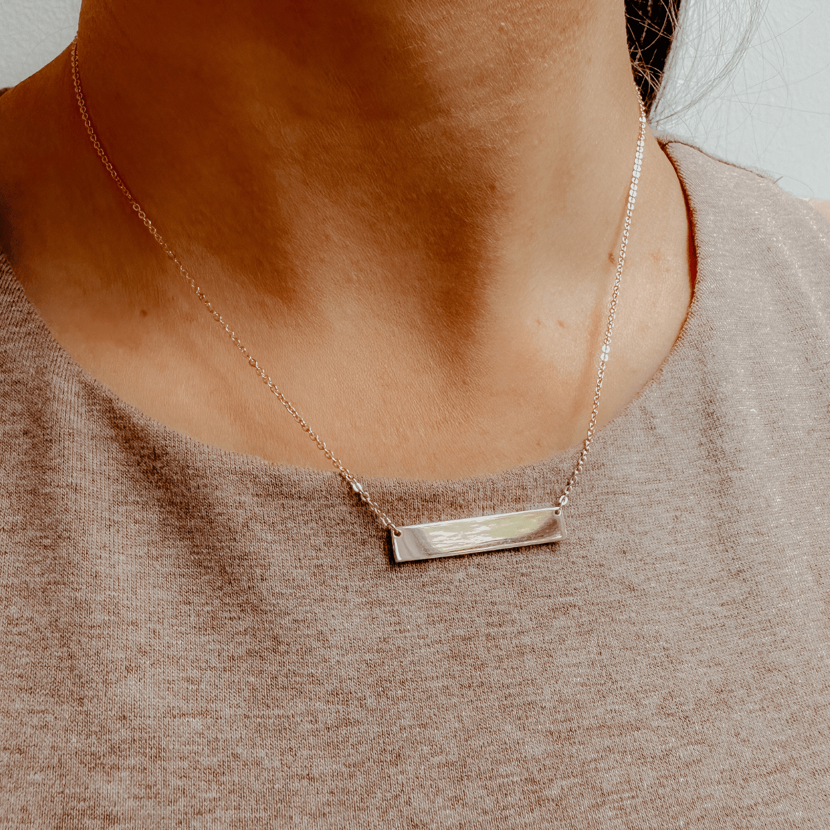 Gold Bar Necklace