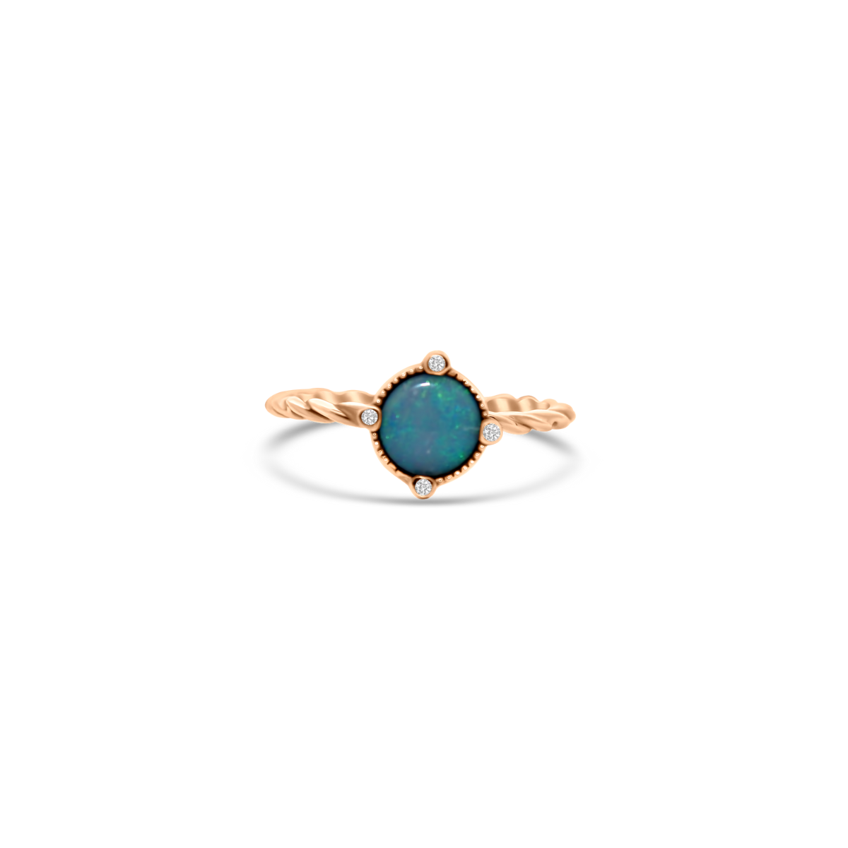 Twisted Opal Ring