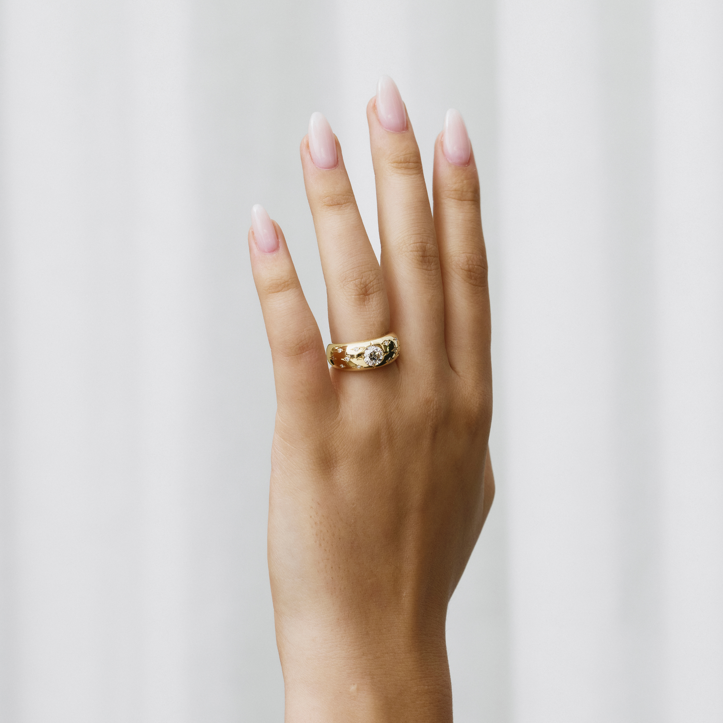Golden Diamond Ring - Cassandra Mamone