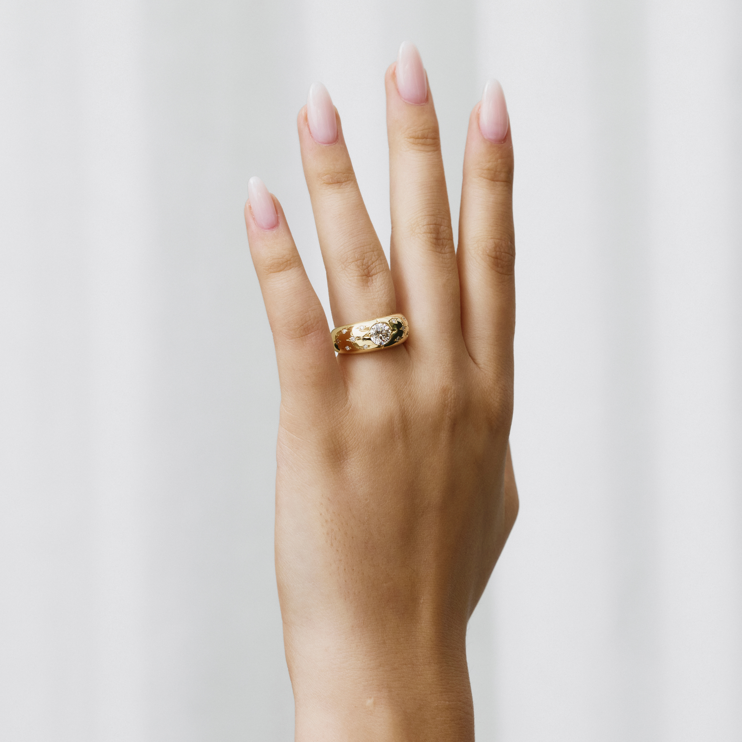 Golden Diamond Ring