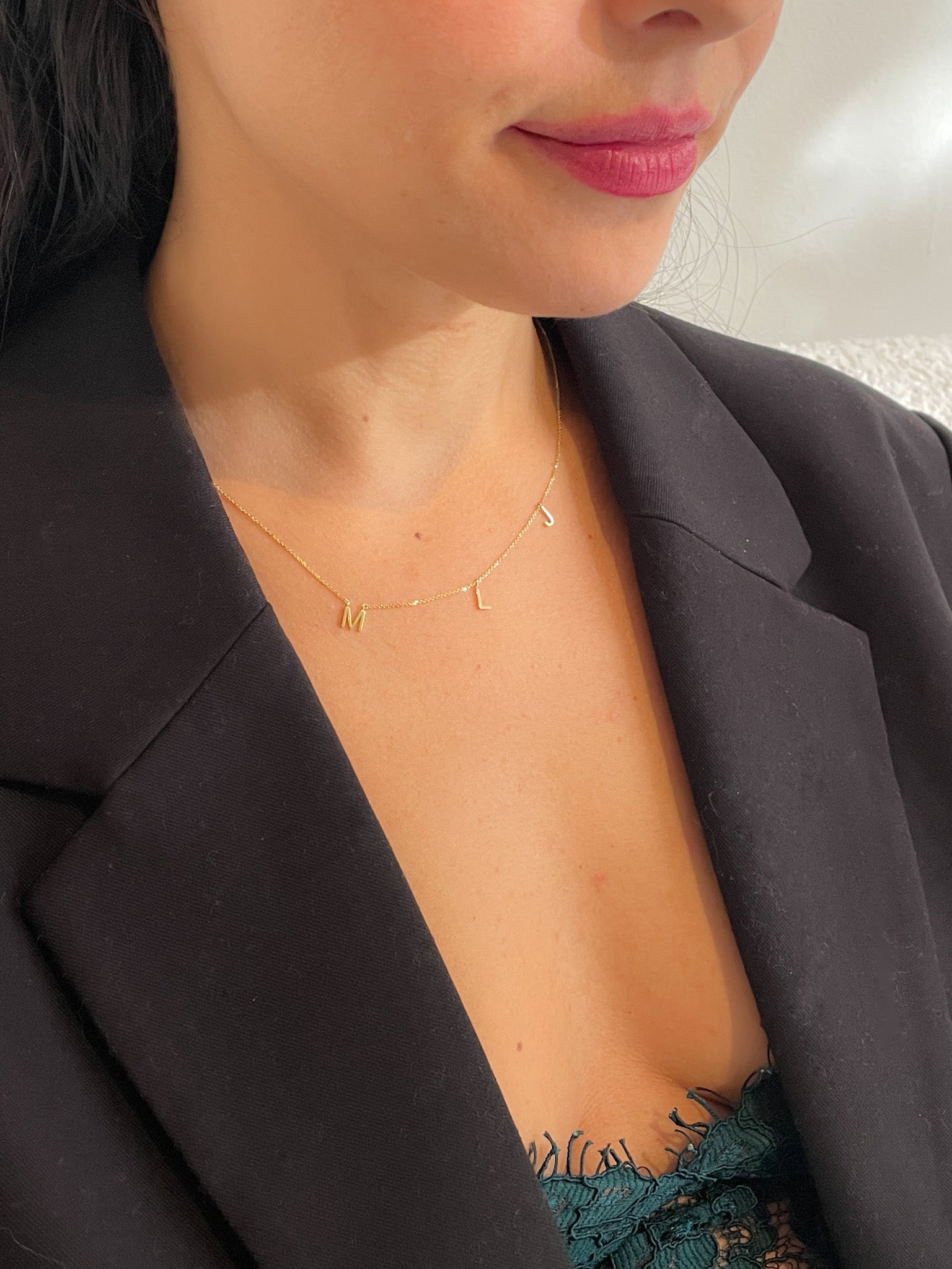 Gold Initial Necklace