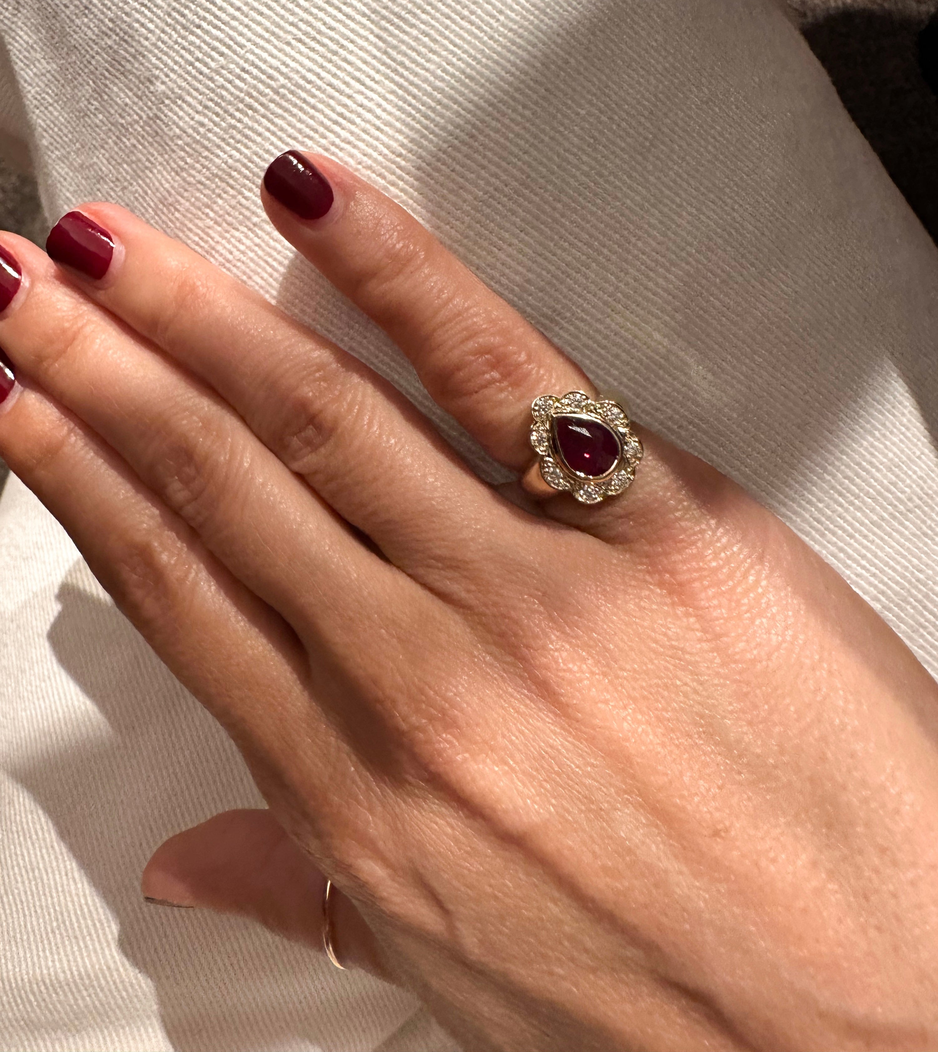 Treasure Gemstone Pinky Ring - Aquamarine