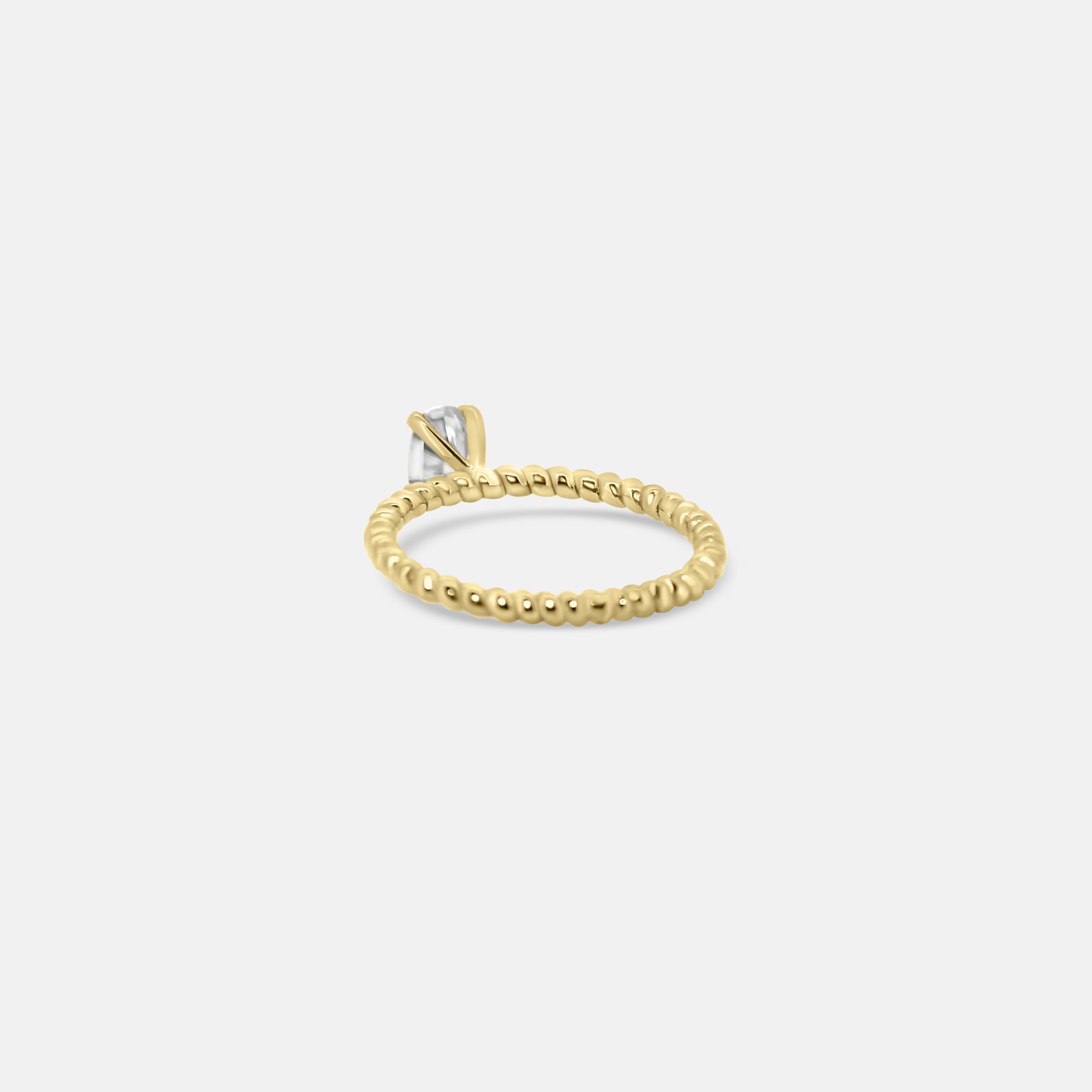 OVAL TWIST ROPE ENGAGEMENT RING