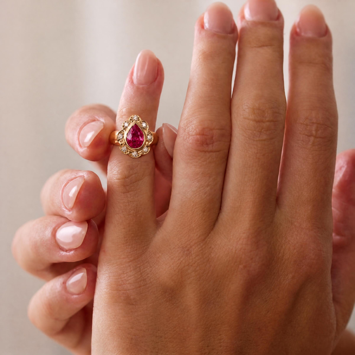 Treasure Gemstone Pinky Ring - Tourmaline