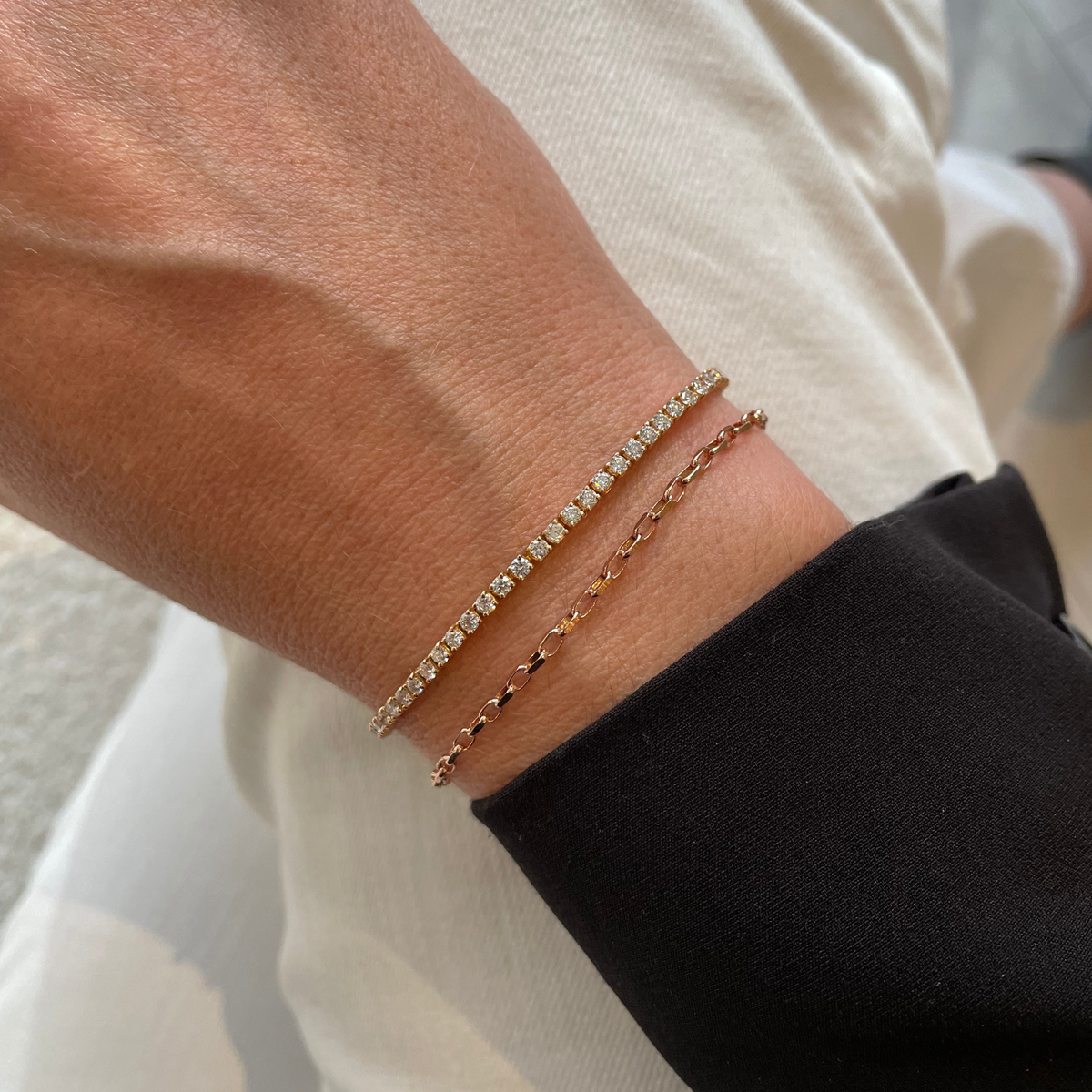 Diamond Tennis Bracelet 0.03ct - Cassandra Mamone